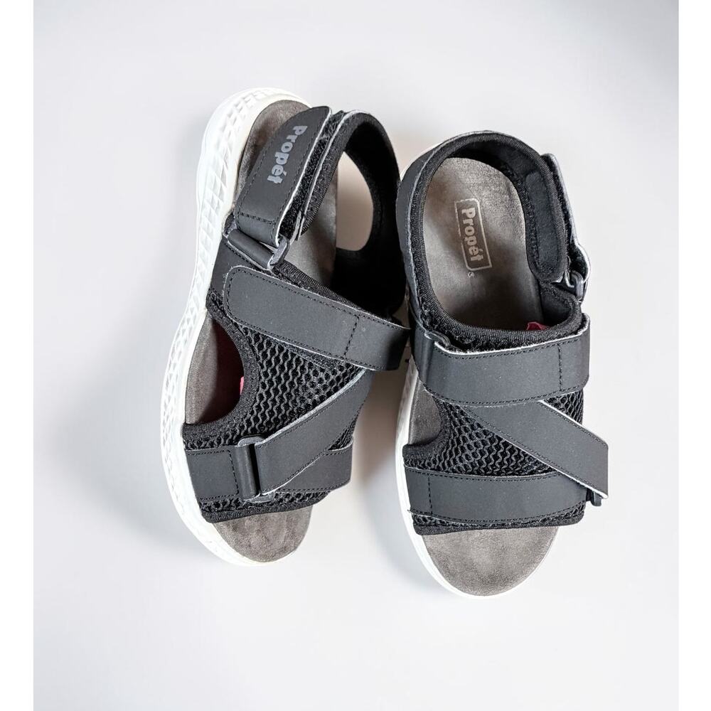 Propet TravelActiv Sport Sandals Women’s 8.5 4E Extra Extra Wide Black